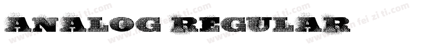 Analog Regular字体转换